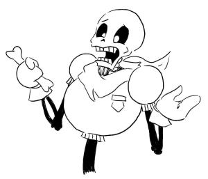 Undertale boyama sayfası,  coloring page, Undertale Karakter Papirüsü, 