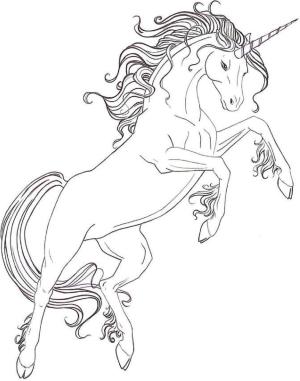 Unicorn boyama sayfası, Unicorn coloring page, Unicorn Atlama, 