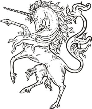 Unicorn boyama sayfası, Unicorn coloring page, Yüce Unicorn, 