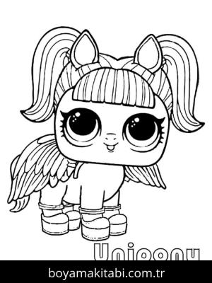 Unicorn boyama sayfası – ücretsiz yazdır, boyama etkinliği