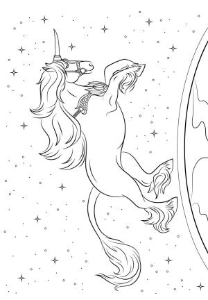 Unicorn boyama sayfası, Unicorn coloring page, Unicorn Hareketli, 