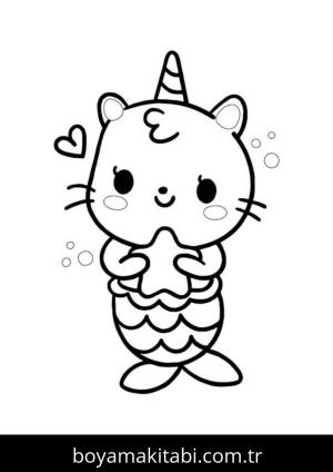 Unicorn boyama sayfası – okul öncesi, evde etkinlik