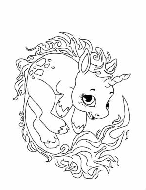 Unicorn boyama sayfası, Unicorn coloring page, Şirin Unicorn, 