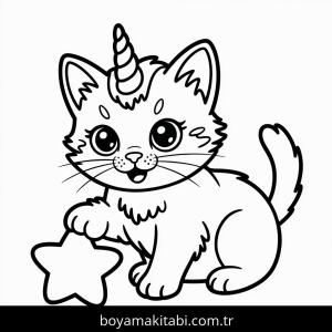 Unicorn boyama sayfası – yaratıcılık, eğlenceli etkinlik