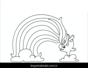 Unicorn boyama sayfası – yaratıcılığı geliştirir, keyifli zaman