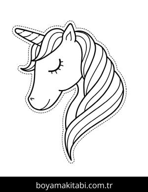 Unicorn boyama sayfası – eğitici aktivite, yaratıcılık