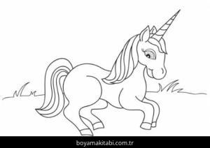 Unicorn boyama sayfası – yaratıcılık, eğlenceli etkinlik