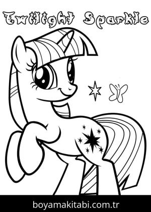 Unicorn boyama sayfası – renkli çizimler, okul öncesi