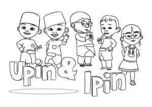 Upin Ve Ipin boyama sayfası,  coloring page, Upin, Ipin Ve Arkadaşları, 