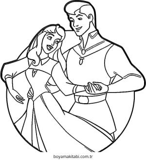 Uyuyan Güzel boyama sayfası – boyama etkinliği, çocuk aktivitesi