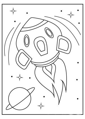 Uzay Aracı boyama sayfası,  coloring page, Uzay gemisi Yazdırılabilir, 