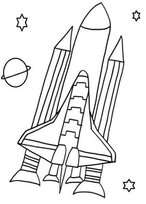 Uzay Aracı boyama sayfası,  coloring page, NASA Logosu, 