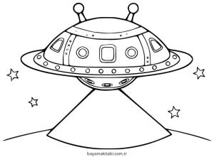 Uzay Gemisi Boyama Sayfaları