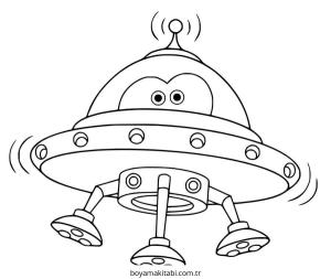Uzay Gemisi boyama sayfası – evde etkinlik, ücretsiz yazdır