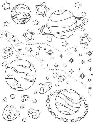 Uzay boyama sayfası,  coloring page, Harika Uzay, 