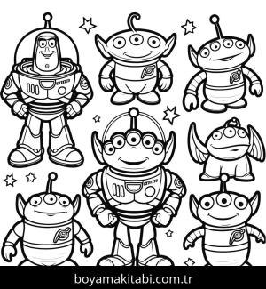 Uzaylı boyama sayfası,  coloring page, , 