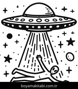Uzaylı boyama sayfası,  coloring page, , 