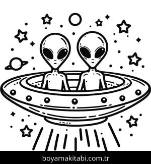 Uzaylı boyama sayfası,  coloring page, , 
