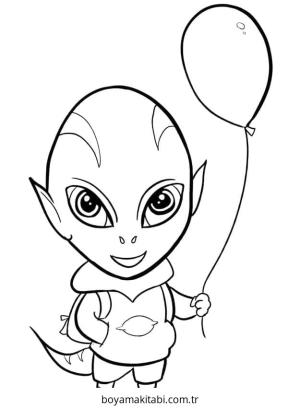 Uzaylılar boyama sayfası – eğitici aktivite, yaratıcılık