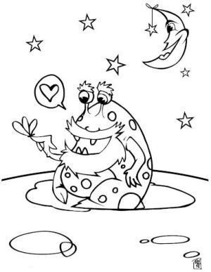 Uzaylılar boyama sayfası,  coloring page, Aşık Uzaylılar, 