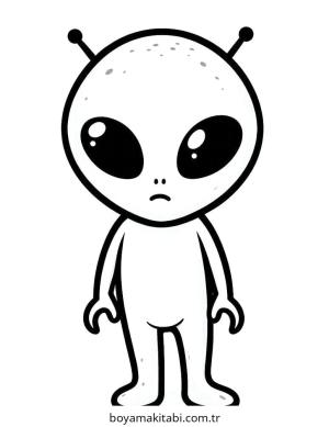 Uzaylılar boyama sayfası – yaratıcılık, eğlenceli etkinlik