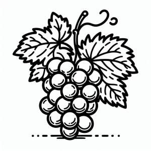 Üzümler boyama sayfası, coloring page, Çizmek Üzümler yazdırılabilir,