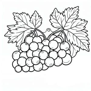 Üzümler boyama sayfası, coloring page, Çizmek Üzümler Harika,