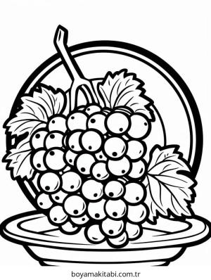 Üzümler Boyama Sayfaları