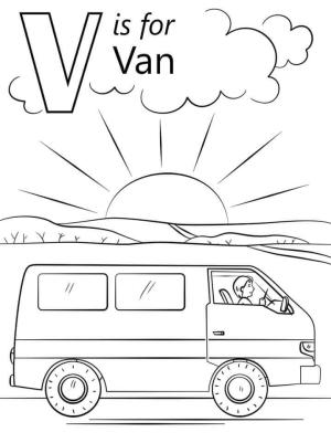 V Harfi boyama sayfası,  coloring page, Van Harfi V, 