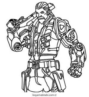 Valorant boyama sayfası – basit çizim, kolay boyama