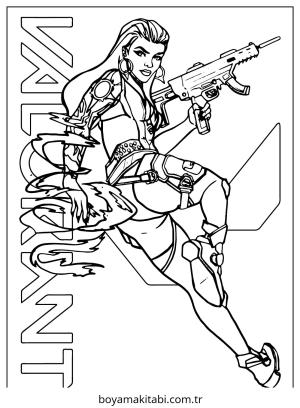 Valorant boyama sayfası – keyifli zaman, renkli çizimler
