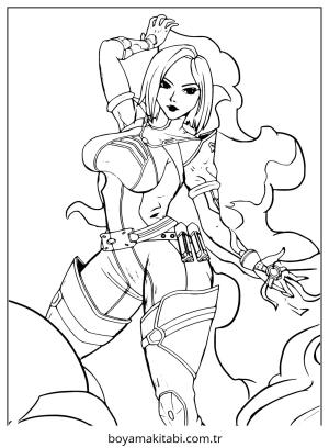 Valorant boyama sayfası – el becerilerini geliştirir, boyama çalışması