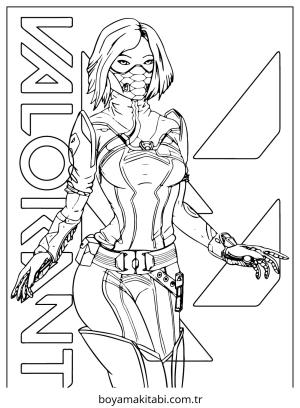 Valorant boyama sayfası – renkli çizimler, okul öncesi