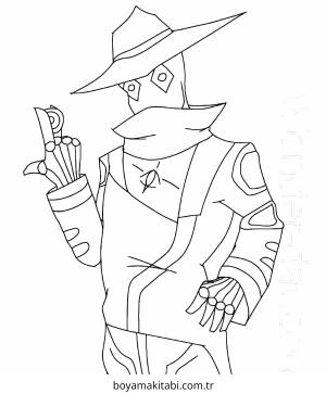 Valorant boyama sayfası – eğitici aktivite, yaratıcılık