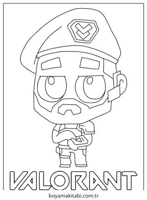 Valorant boyama sayfası – boyama çalışması, yaratıcılığı geliştirir