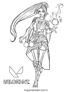 Valorant boyama sayfası – kolay boyama, eğitici aktivite