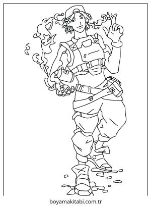 Valorant boyama sayfası – çocuk aktivitesi, PDF indir