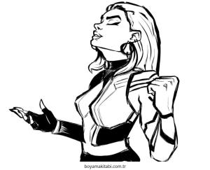 Valorant boyama sayfası – eğitici aktivite, yaratıcılık