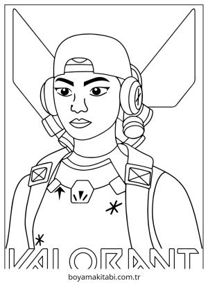 Valorant boyama sayfası – okul öncesi, evde etkinlik