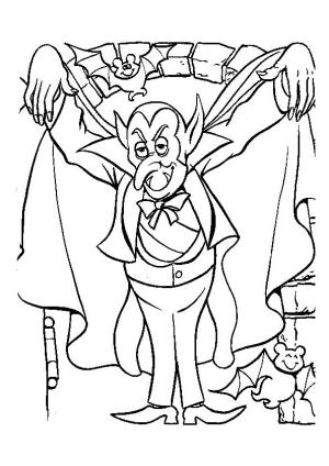 Vampir boyama sayfası,  coloring page, Vampir 4, 