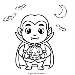 Vampir boyama sayfası – ücretsiz yazdır, boyama etkinliği