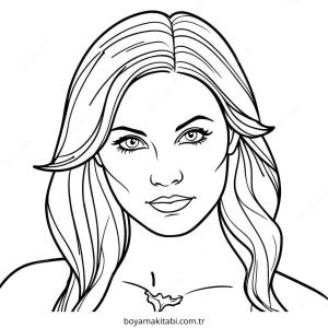 Vampir boyama sayfası – sevimli karakter, sanatsal çalışma