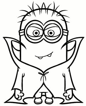 Vampir boyama sayfası,  coloring page, Minyon Vampir, 