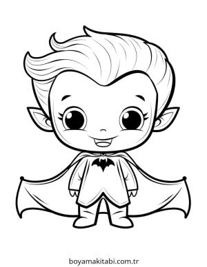 Vampir boyama sayfası – eğitici aktivite, yaratıcılık