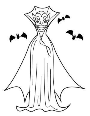 Vampir boyama sayfası,  coloring page, Vampir Kralı, 