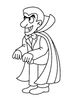 Vampir boyama sayfası,  coloring page, Harika Vampir, 