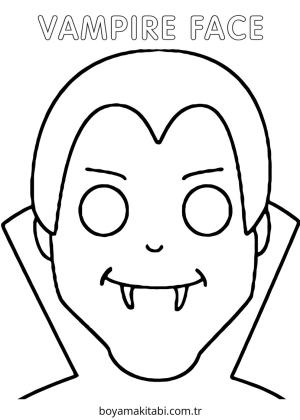 Vampir boyama sayfası – okul öncesi, evde etkinlik