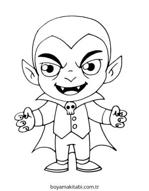 Vampir boyama sayfası – yaratıcılık, eğlenceli etkinlik