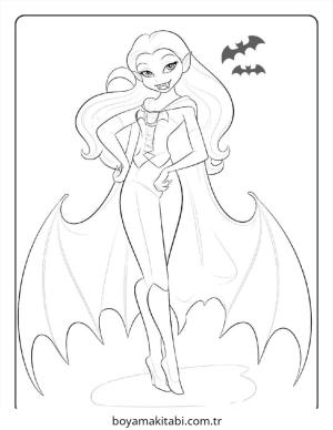 Vampir boyama sayfası – ücretsiz yazdır, boyama etkinliği