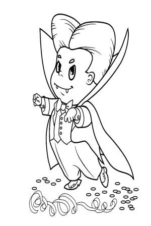 Vampir boyama sayfası,  coloring page, Vampir Cadılar Bayramı Kostümü, 